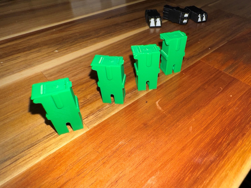 SC shuttered adapter prototypes by ScaleFibre