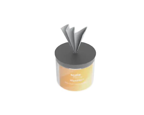 WipePRO™ Optical-Grade Cleaning Wipes in rugged mini-tub (100 count)