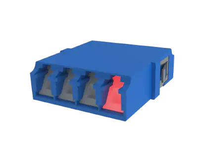Kapatılmış LC Quadlex Fiber Optik Adaptör, Mavi - VFL Tanıtımı