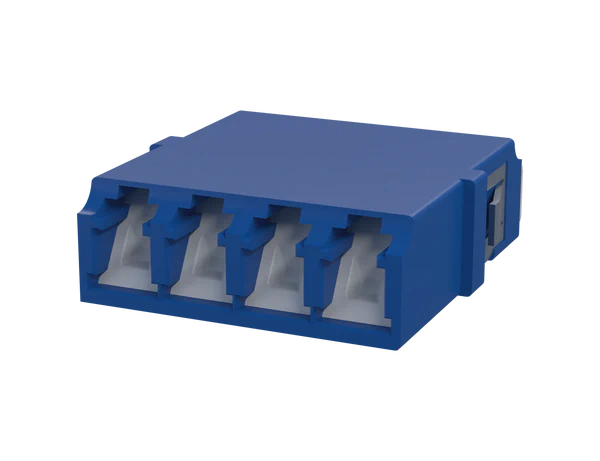 Kapatılmış LC Dubleks Fiber Optik Adaptör, Yeşil - Ön Görünüm