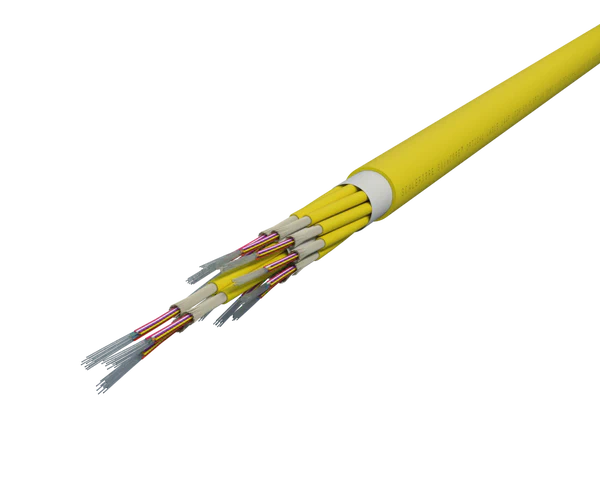 كابل SlimCORE™ 144F - وضع فردي، أصفر