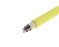 TightBEND™ 12 Fiber Indoor/Outdoor OFNR Tight Buffered Cable, Single Mode, Yellow