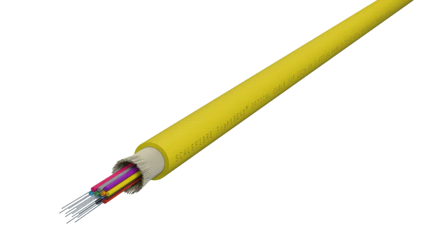 TightBEND™ 12 Fiber Indoor/Outdoor CPR Tight Buffered Cable, Single Mode, Yellow