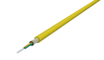 TightBEND™ 4 Fibre Indoor/Outdoor Tight Buffered Cable, Single Mode, Yellow