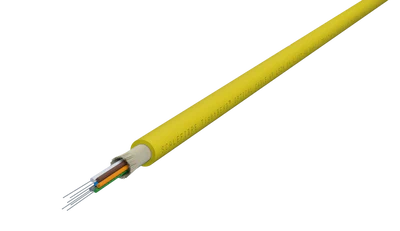 TightBEND™ 6 Fibre Indoor/Outdoor Tight Buffered Cable, Single Mode, Yellow