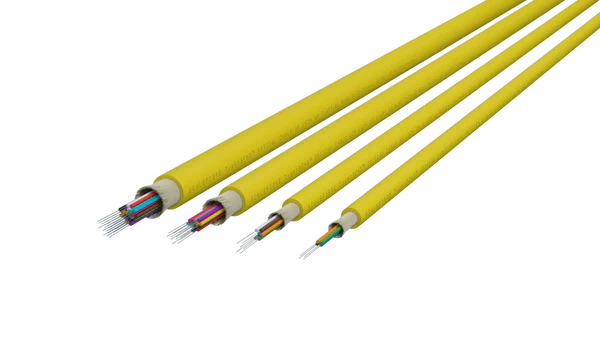 TightBEND™ 12 Fibre Indoor/Outdoor Tight Buffered Cable, Single Mode, Yellow