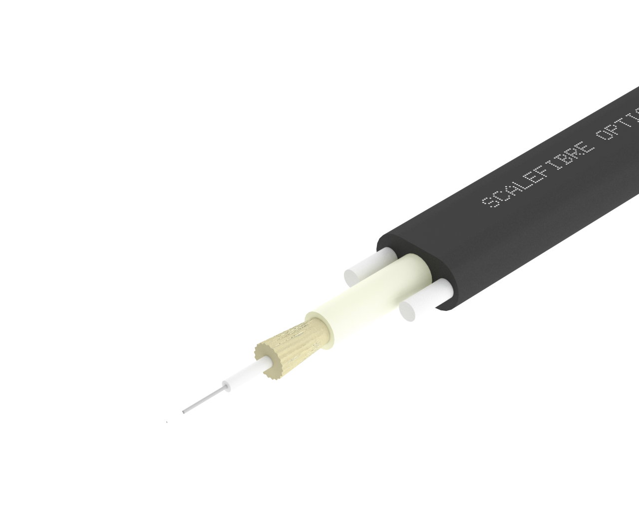 EasyDROP™ 1F Cable – 2mm Cord, 900um, Black Jacket