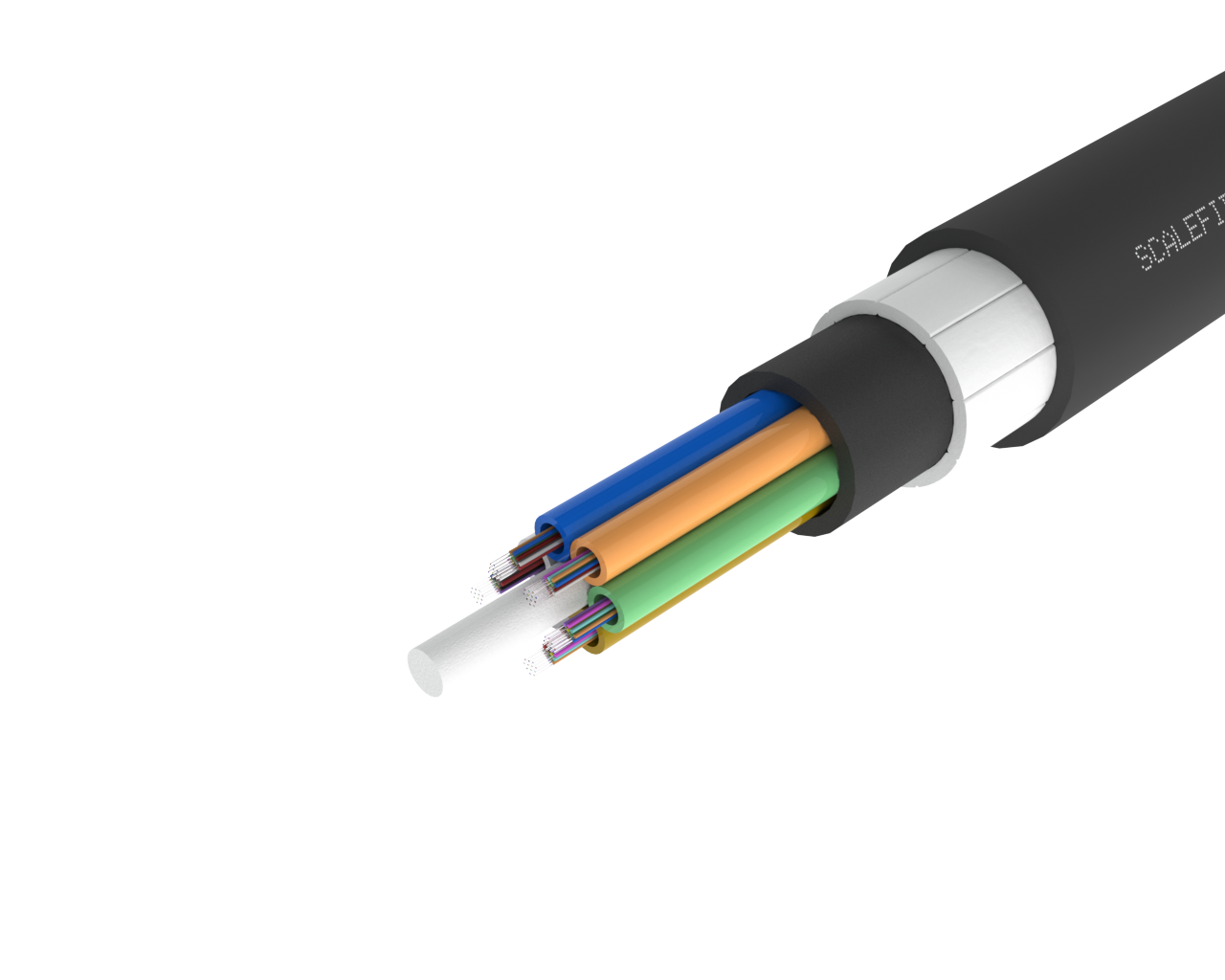 High Strength Armoured Loose Tube Outdoor Fibre Cable – PE/PA/PE, 72, 96 and 144 Fibre