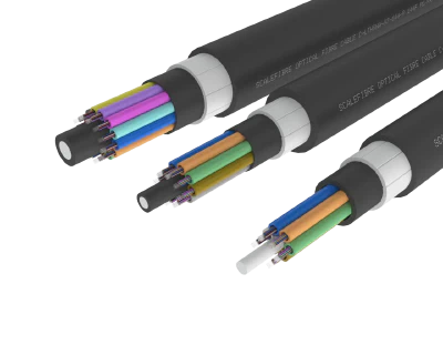 
כבל סיבים אופטיים חיצוניים משוריין בעל חוזק גבוה - PE/PA/PE, סיבים 72, 96
ו-144
