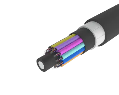 Yüksek Dayanıklı Zırhlı Gevşek Tüplü Dış Mekan Fiber Kablosu – PE/PA/PE,
144 Fiber