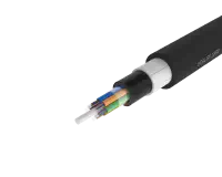 כבל סיבים חיצוניים משוריין לא מתכתי - מעטפת PE/PA/PE, 72 סיבים