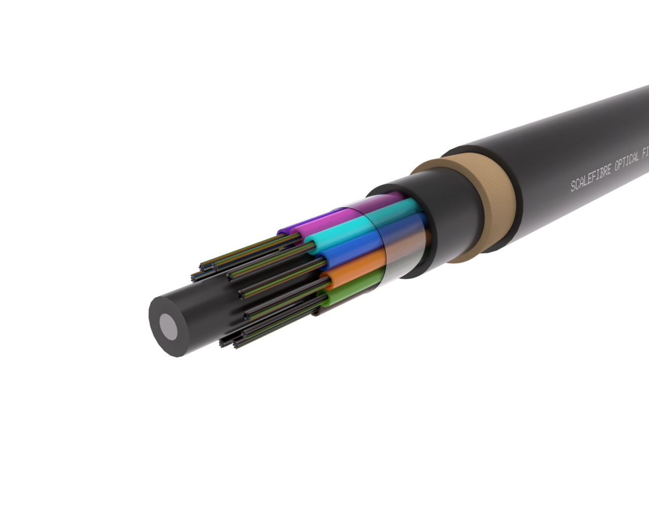 72F SkySPAN Medium Span ADSS Optical Fibre Cable