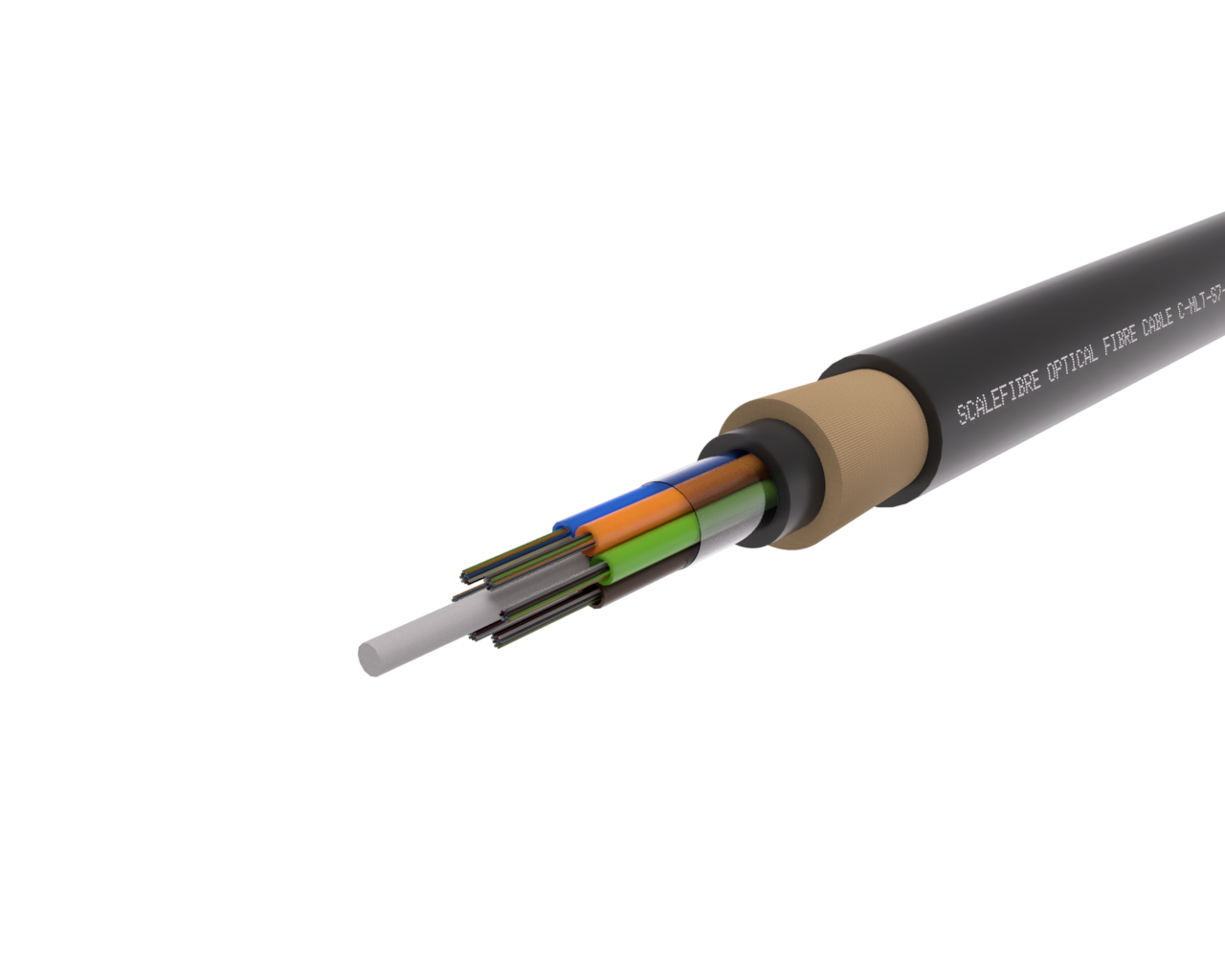 72F SkySPAN Medium Span ADSS Optical Fibre Cable