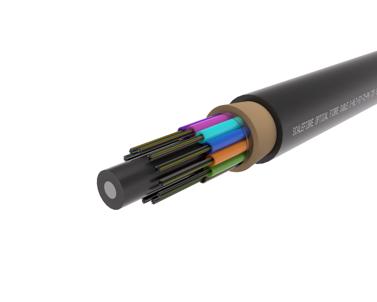 72F SkySPAN ADSS Optical Fibre Cable