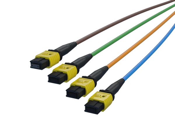 تجميعة التوزيع FlexSHUFFLE™ 4x4 MPO-8، وضع فردي (G.657.A1)، 32 ليفًا