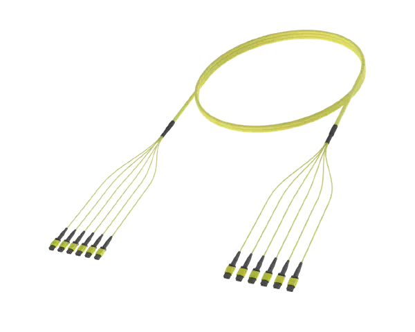 48 סיבים אופטיים במצב יחיד MPO (12F) Trunk