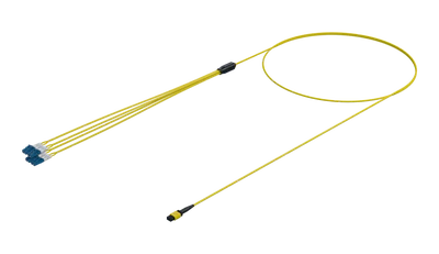 MPO ל-LC Fanout של 8 סיבים, חד-אופן (G.657.A1)
