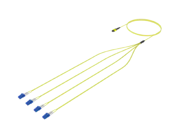 8 סיבים MPO ל-LC Fanout, חד-מצבי (G.657.A1)