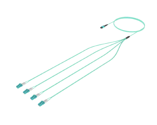 8 סיבים MPO ל-LC Fanout, חד-מצבי (G.657.A1)