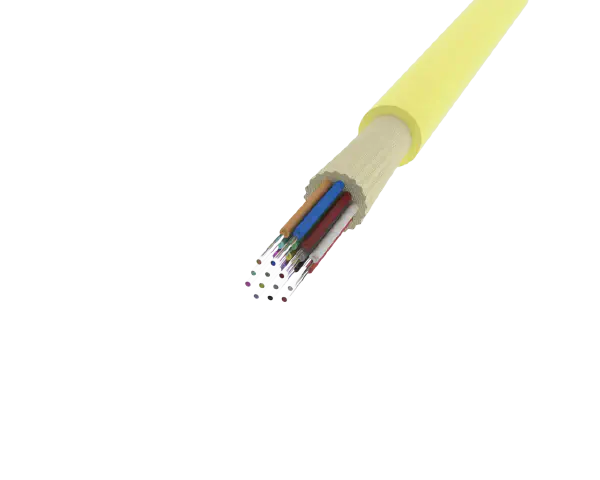 12 סיבים במצב יחיד MPO (12F) Trunk, צהוב