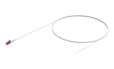 900um Buffered OM4 Optical Fibre Pigtail, LC/UPC, Erika Violet