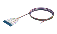 900um Buffered Single Mode Optical Fibre Pigtail, LC/UPC, Coloured 12 Pack