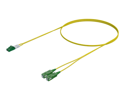 Single-mode Duplex Patch Cord - LC/APC to SC/APC