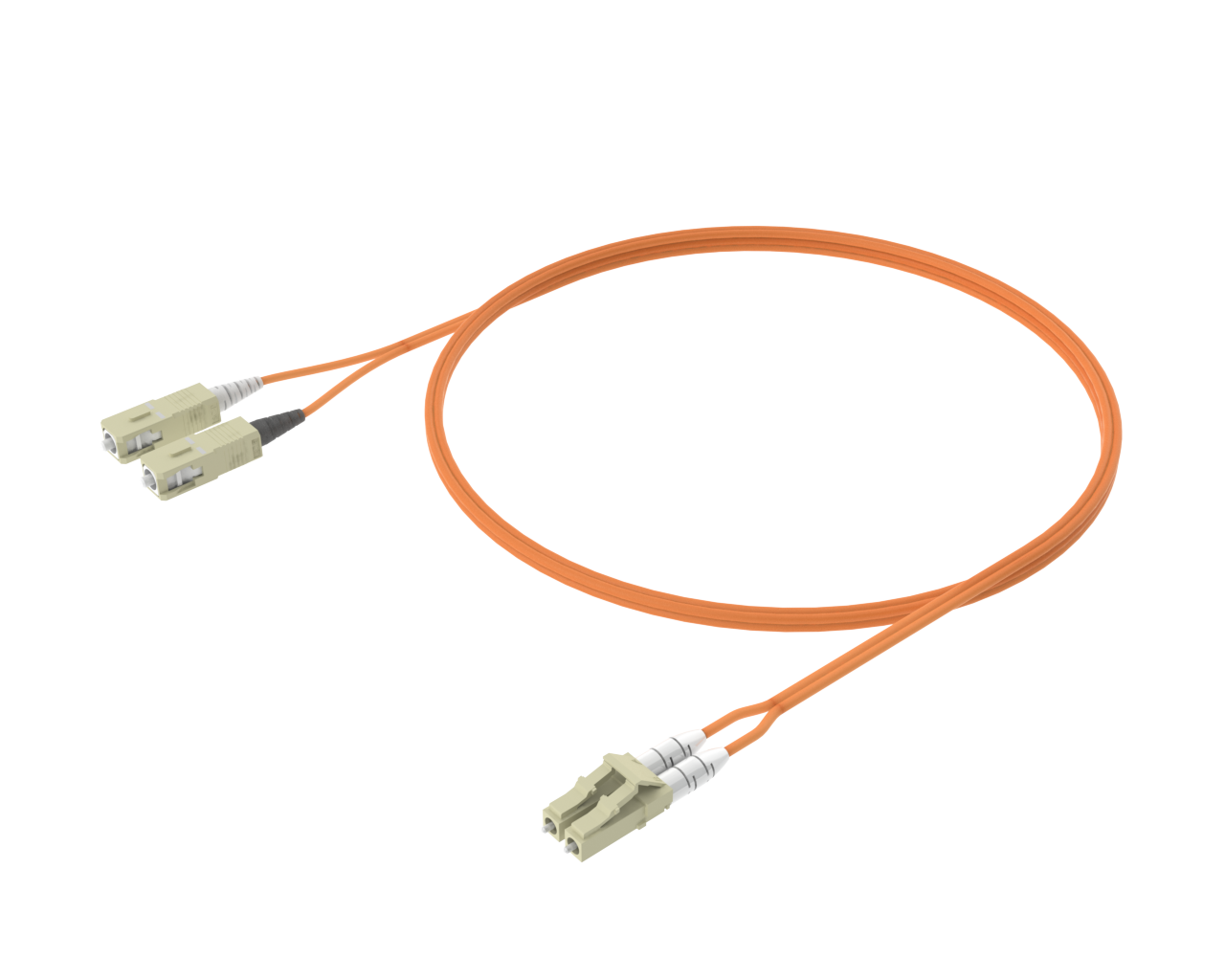 OM1 Duplex Patch Cord - SC to LC
