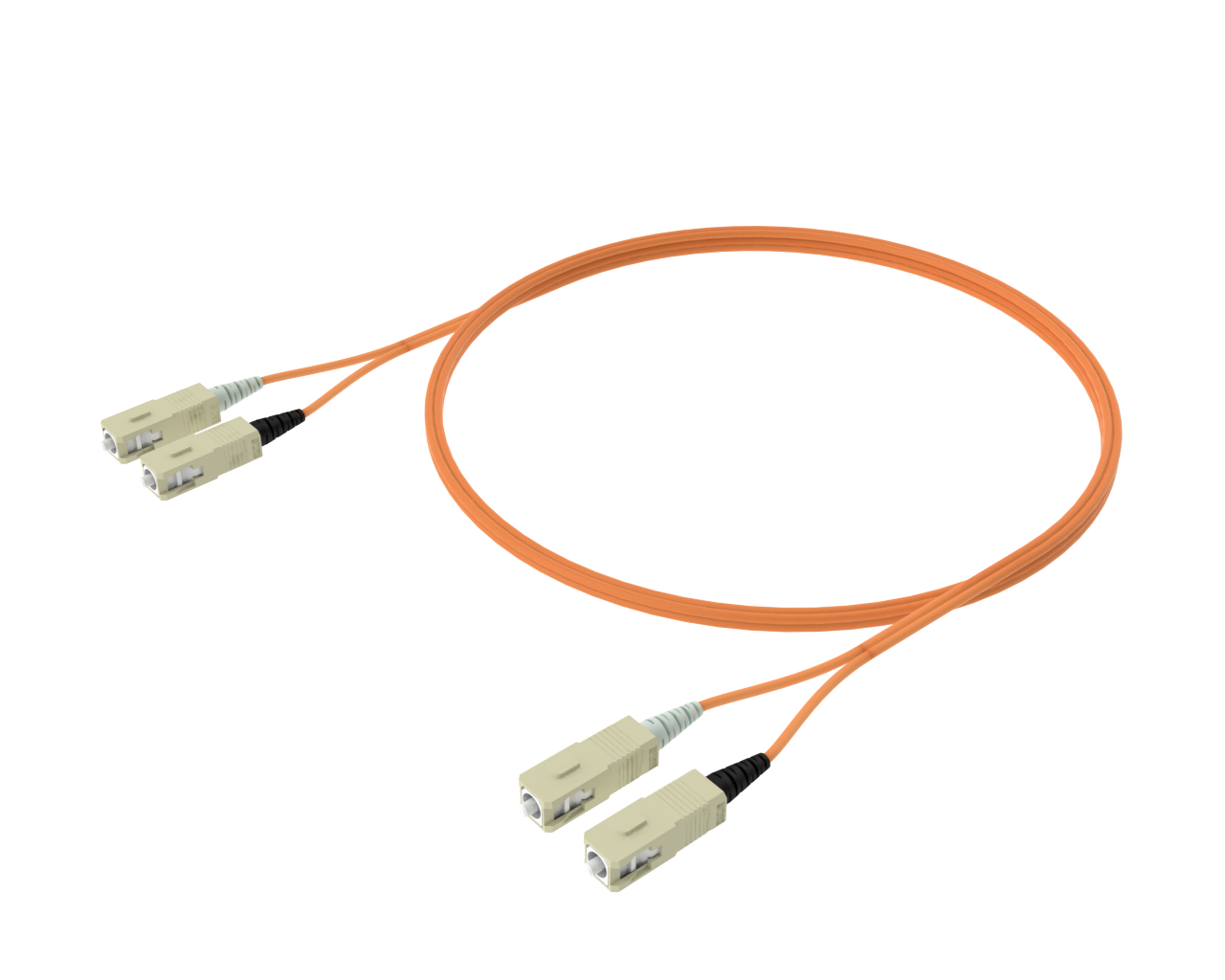 OM1 Duplex Patch Cord - SC/UPC to SC/UPC, Orange