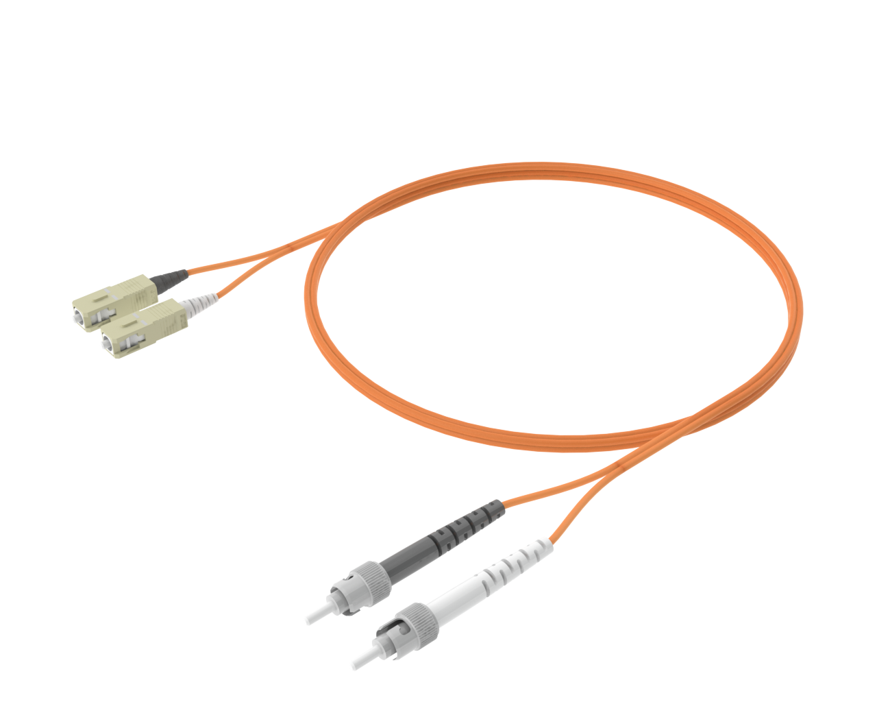 OM1 Duplex Patch Cord - SC to ST