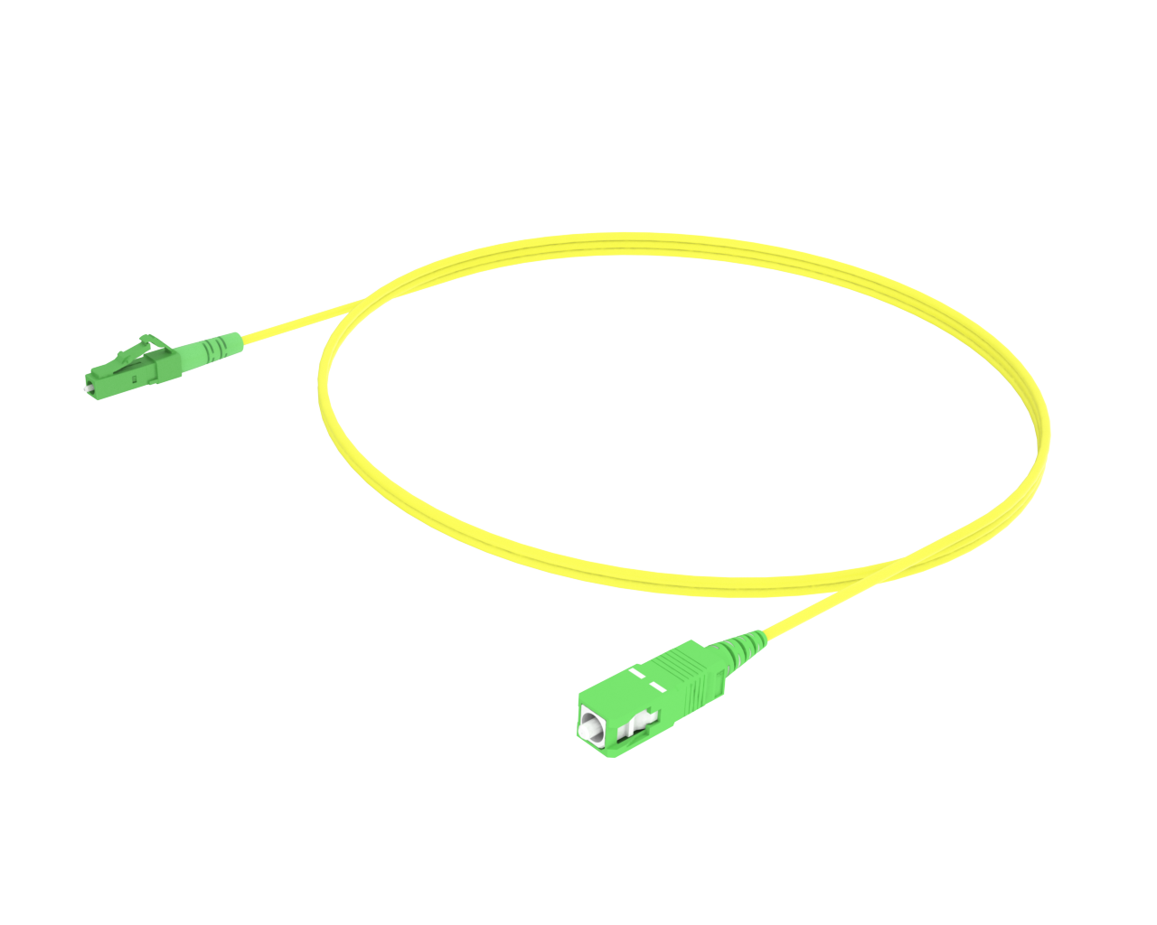 Single-mode Simplex Patch Cord - LC/APC to SC/APC