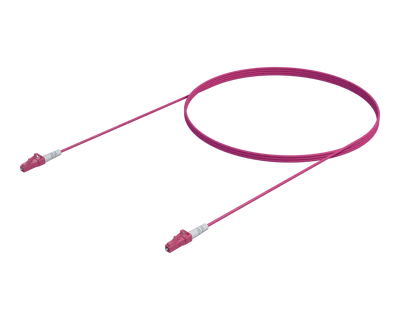 OM4 Simplex Patch Cord - LC/UPC to LC/UPC, Erika Violet