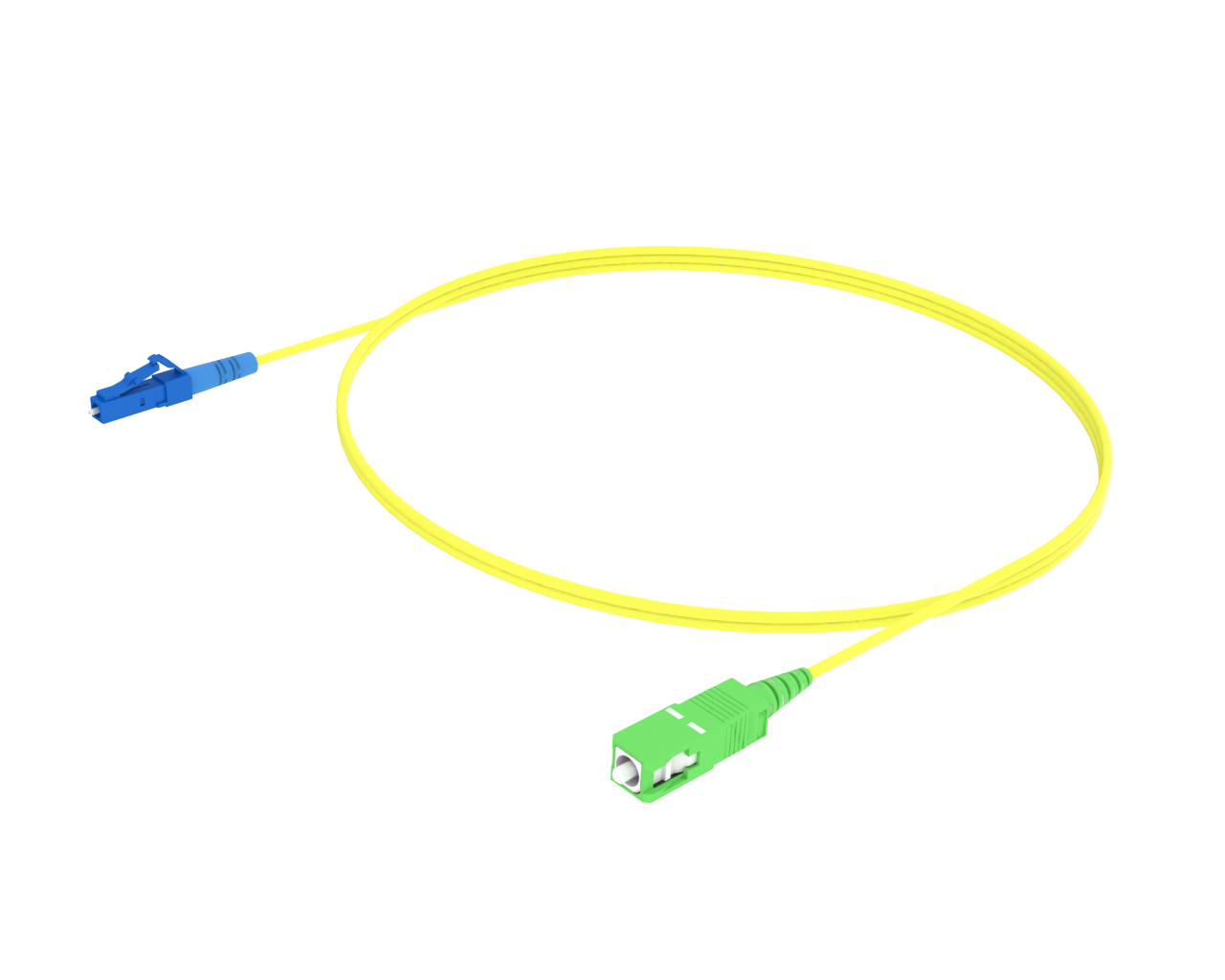 Single-mode Simplex Patch Cord - LC/UPC to SC/APC