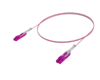 כבל תקשורת דופלקס עם חוט יחיד OM4 - LC/UPC ל-LC/UPC, Erika Violet
