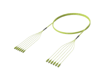 מכלול כבל סיב אופטי SC/UPC-SC/UPC עם סיומות מוקדמות, OM5, ירוק ליים