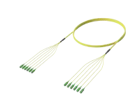 מכלול כבלי סיבים אופטיים SC/APC-SC/APC עם חיבורים מוקדמים, מצב יחיד G.657.A1