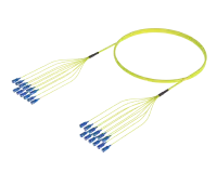 מכלול כבלי סיבים אופטיים SC/UPC-SC/UPC עם חיבורים מוקדמים, מצב יחיד G.657.A1, 12 סיבים